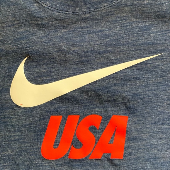 Blue Nike Team Sports USA Football Dri Fit T-Shirt - Picture 4 of 6
